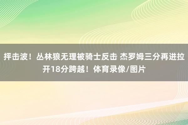 抨击波！丛林狼无理被骑士反击 杰罗姆三分再进拉开18分跨越！体育录像/图片