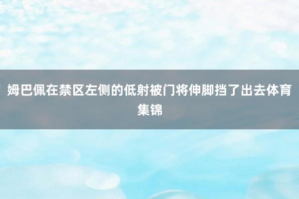 姆巴佩在禁区左侧的低射被门将伸脚挡了出去体育集锦