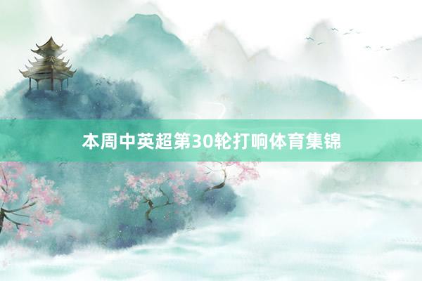 本周中英超第30轮打响体育集锦