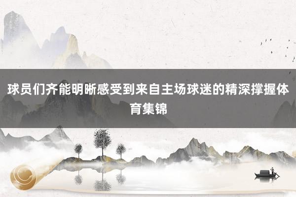 球员们齐能明晰感受到来自主场球迷的精深撑握体育集锦