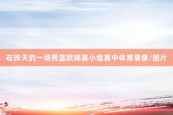 在昨天的一场男篮欧锦赛小组赛中体育录像/图片