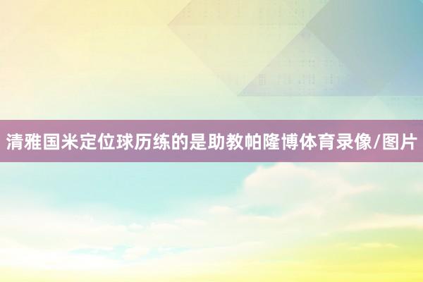 清雅国米定位球历练的是助教帕隆博体育录像/图片