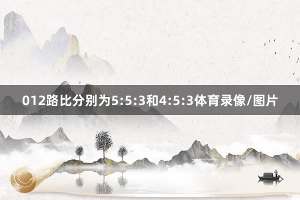 012路比分别为5:5:3和4:5:3体育录像/图片