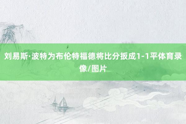 刘易斯·波特为布伦特福德将比分扳成1-1平体育录像/图片
