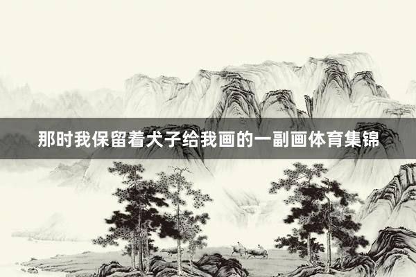 那时我保留着犬子给我画的一副画体育集锦