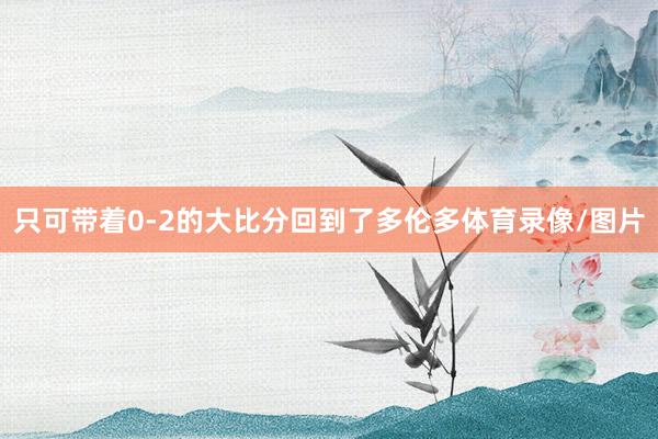 只可带着0-2的大比分回到了多伦多体育录像/图片