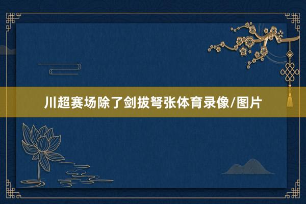 川超赛场除了剑拔弩张体育录像/图片